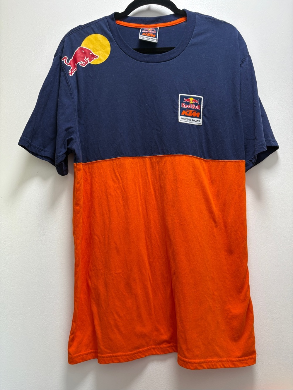 Red Bull KTM Factory Racing Two-Tone Navy and Orange Short Sleeve Tee